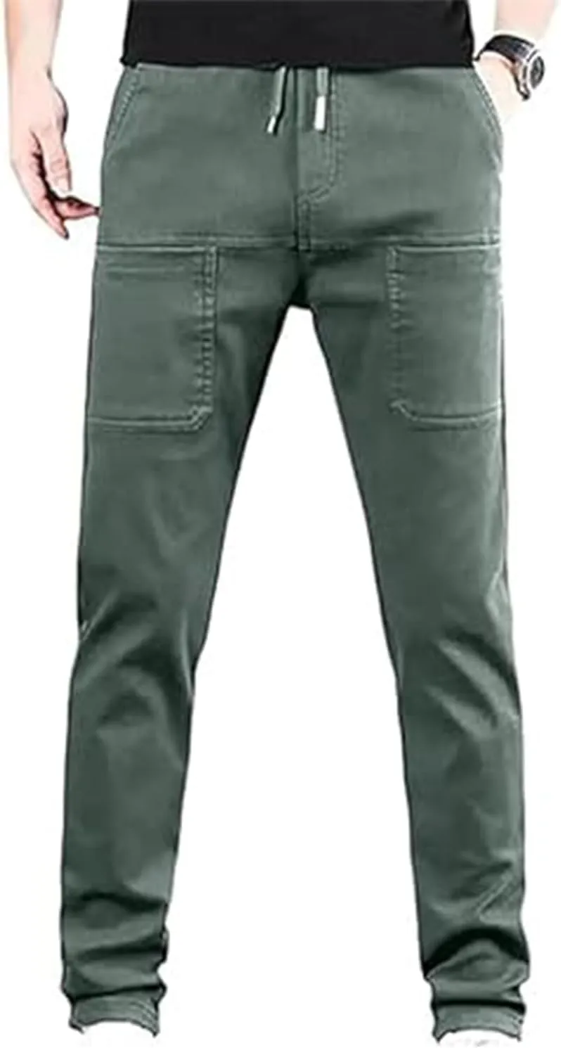 6 Pocket Cargo Pants Men, Pants,Mencomfy Cargo Pants,Men's Casual Medium & Long Multi-Pockets Pants