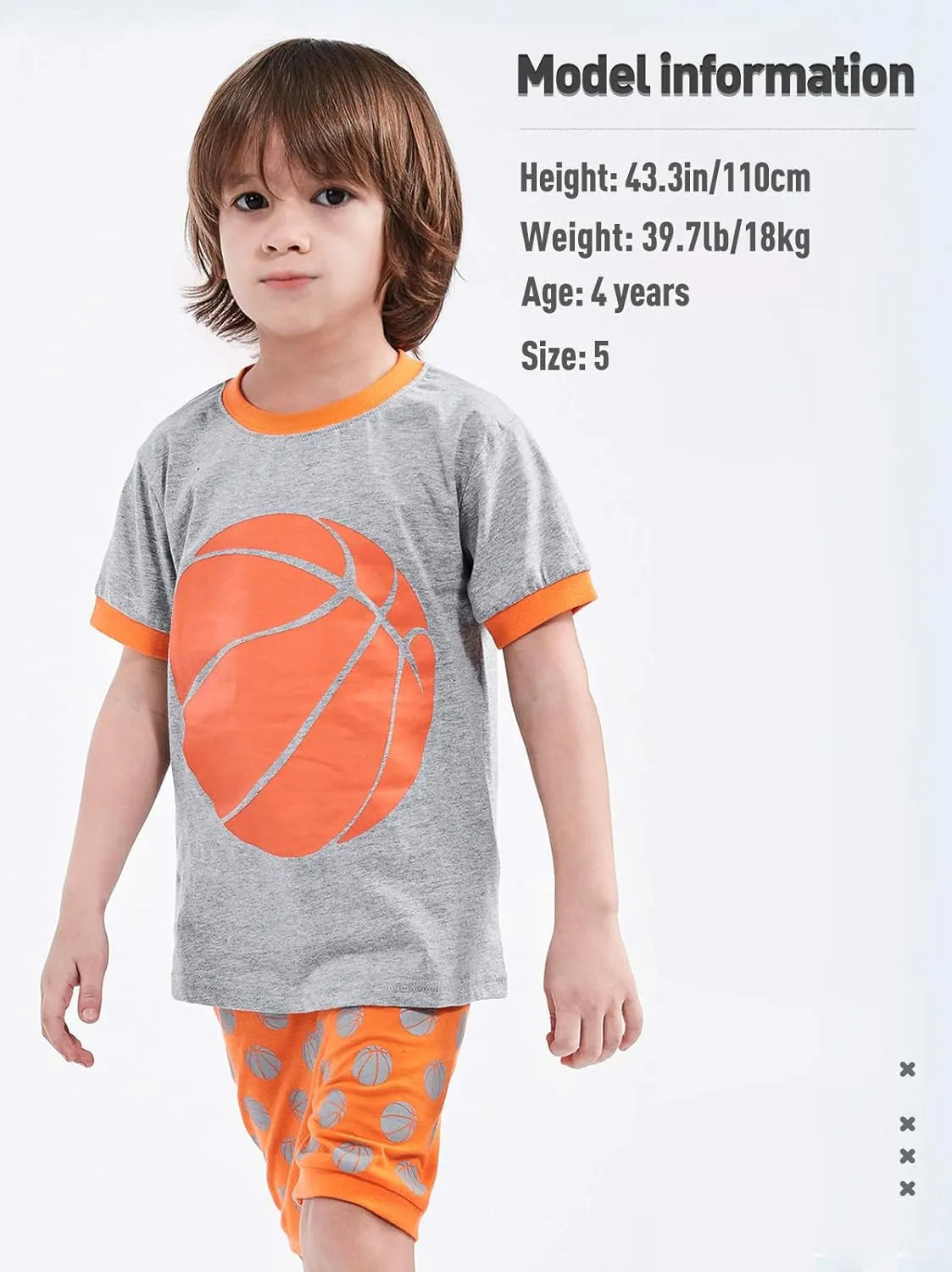 A&J DESIGN Pure Cotton Sport Pjs for 2-14 Years Kids, 2-Piece Pajamas Set