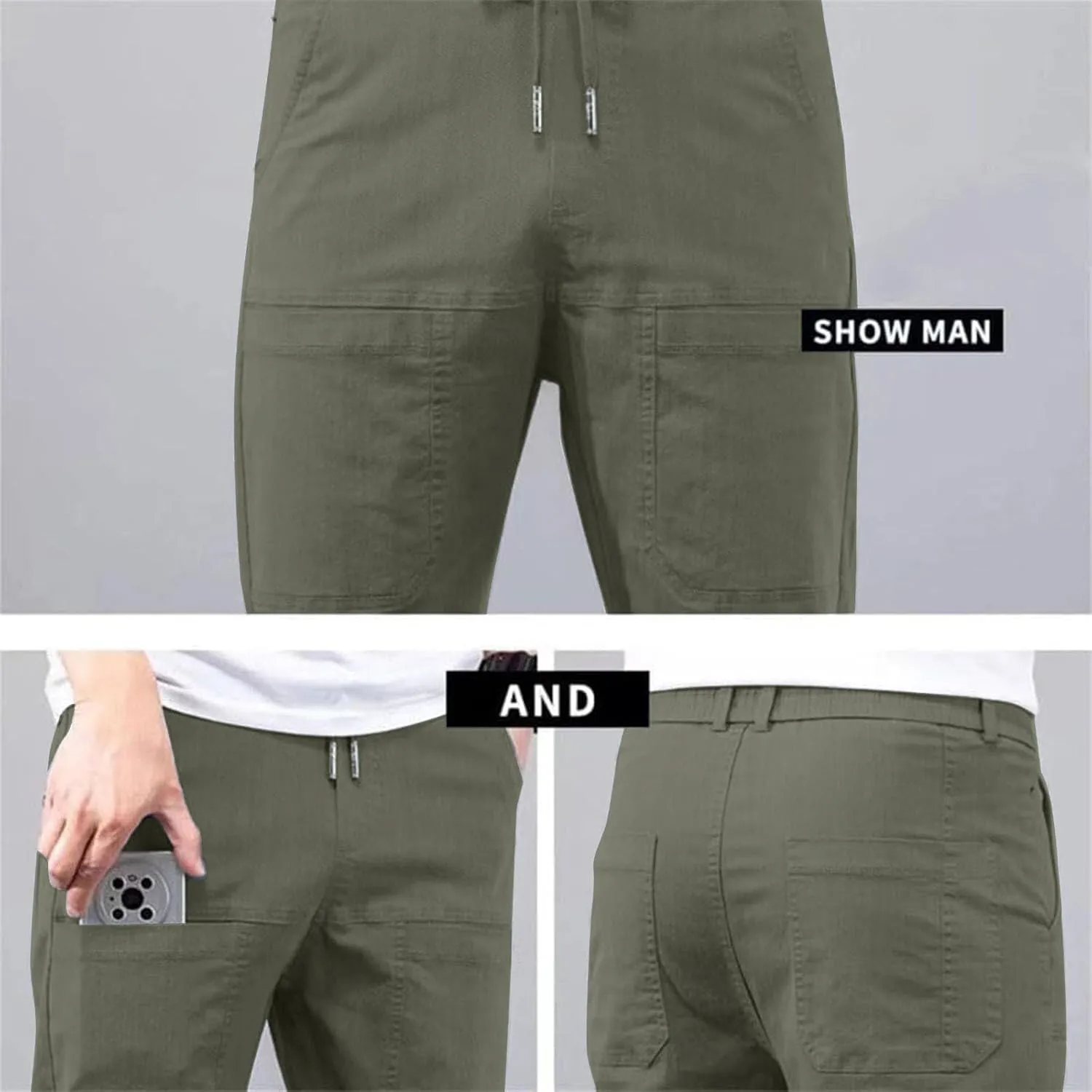 Acegents Cargo Pants, Acegents Mens Pants, Multipants - High Stretch Multi-Pocket Durable Cargo Pants Acegents Pants