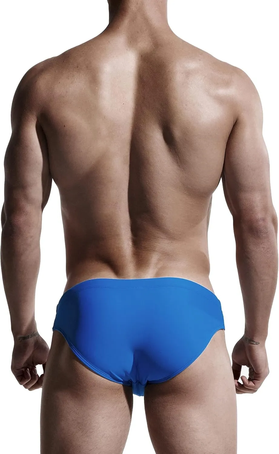 AIMPACT Mens Vintage Swim Briefs Sexy Bikini Swimwear Quick Dry Retro Swimsuit with Drawstring