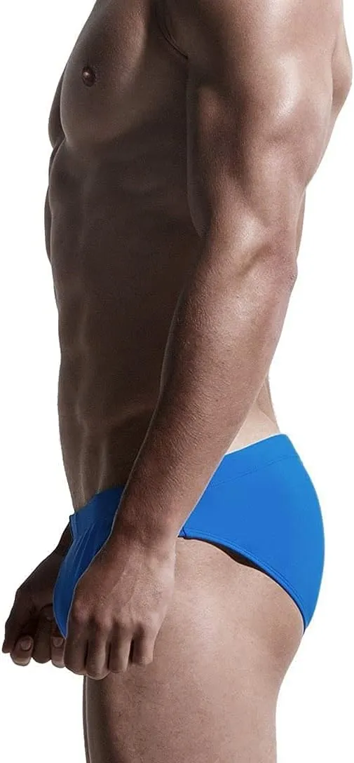 AIMPACT Mens Vintage Swim Briefs Sexy Bikini Swimwear Quick Dry Retro Swimsuit with Drawstring