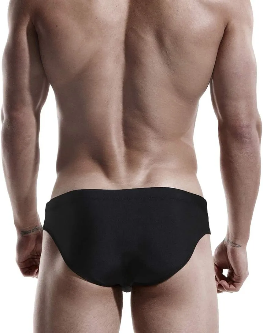 AIMPACT Mens Vintage Swim Briefs Sexy Bikini Swimwear Quick Dry Retro Swimsuit with Drawstring