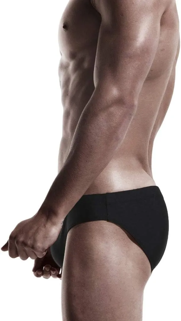AIMPACT Mens Vintage Swim Briefs Sexy Bikini Swimwear Quick Dry Retro Swimsuit with Drawstring