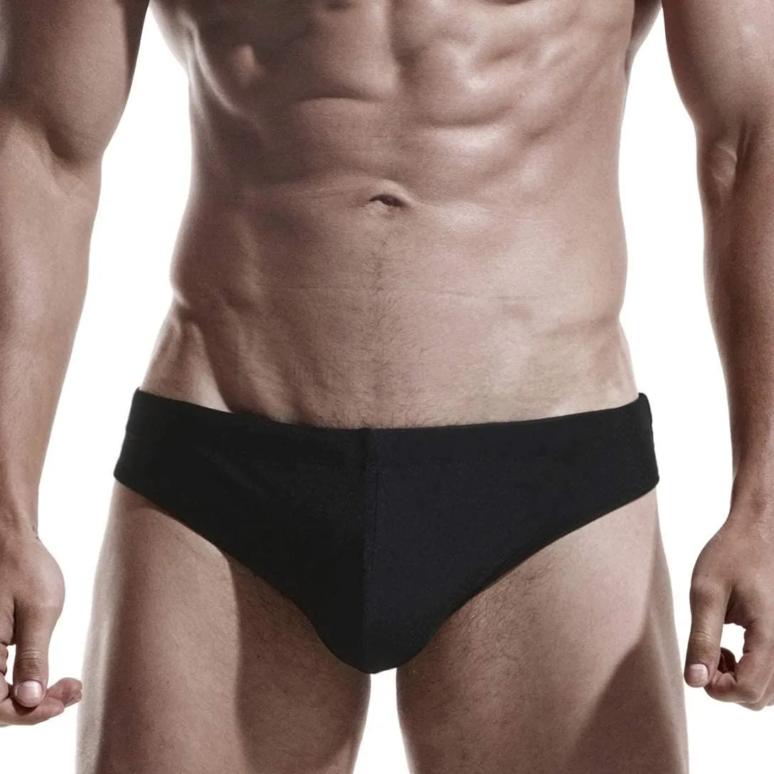 AIMPACT Mens Vintage Swim Briefs Sexy Bikini Swimwear Quick Dry Retro Swimsuit with Drawstring