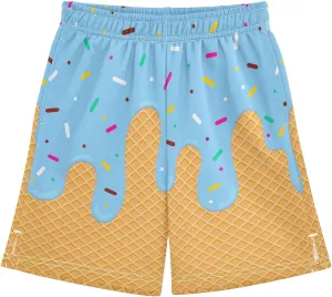 Athletic Gym Shorts Boys Casual Shorts Elastic Waist with Pockets, Summer Kids Bottom for Sports Homewear 7-15 Years