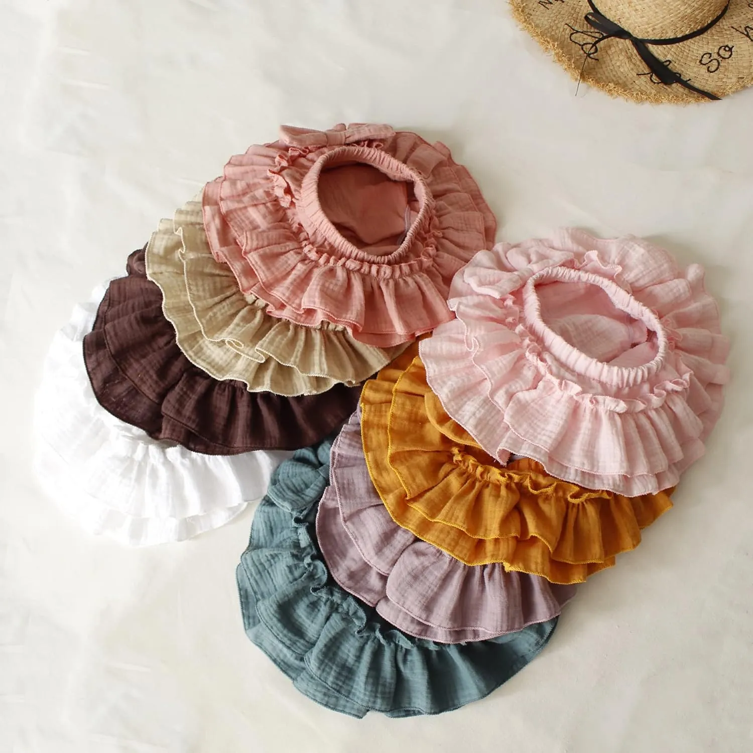 Baby Girls Bloomer Skirt Shorts Bowknot Cotton Gauze Ruffle Diaper Cover Shorts Briefs Cute Bloomers Underpants