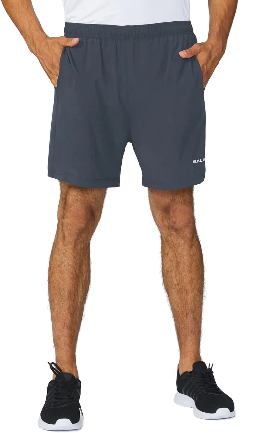 baleaf Men's 5" Running Athletic Shorts for Workout Gym Tennis Sports Lightweight Quick Dry with Zipper Pocket