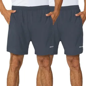 baleaf Men's 5" Running Athletic Shorts for Workout Gym Tennis Sports Lightweight Quick Dry with Zipper Pocket