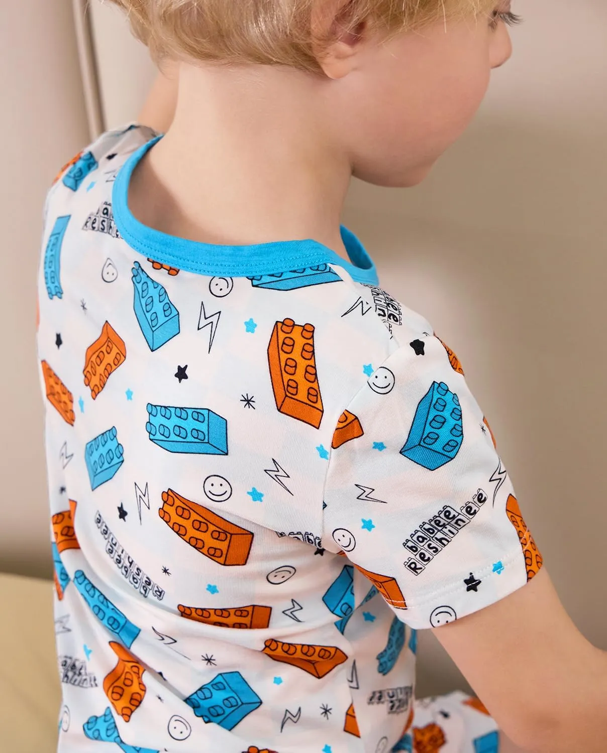 Bamboo Viscose Toddler Car Pajamas Boys Girls Kids Cool Short Summer 12M-8Y Snug fit Pjs Set 2pcs