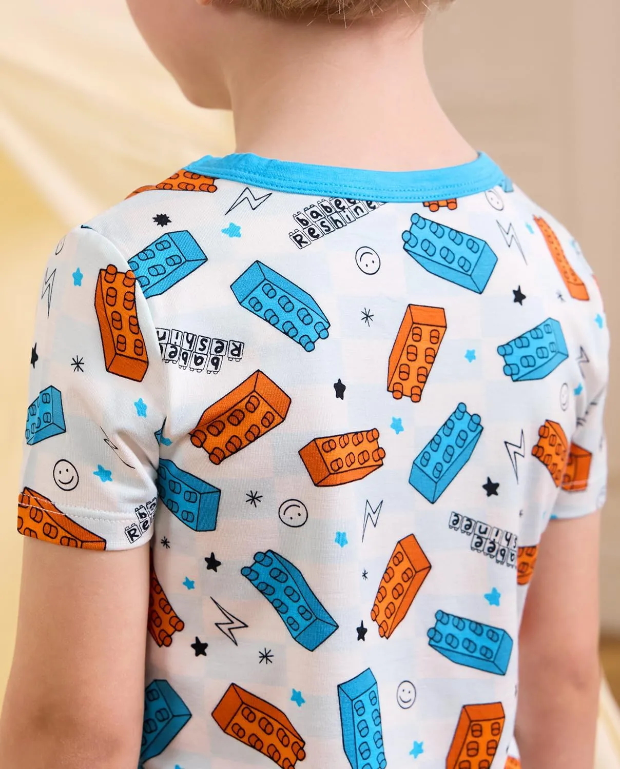 Bamboo Viscose Toddler Car Pajamas Boys Girls Kids Cool Short Summer 12M-8Y Snug fit Pjs Set 2pcs