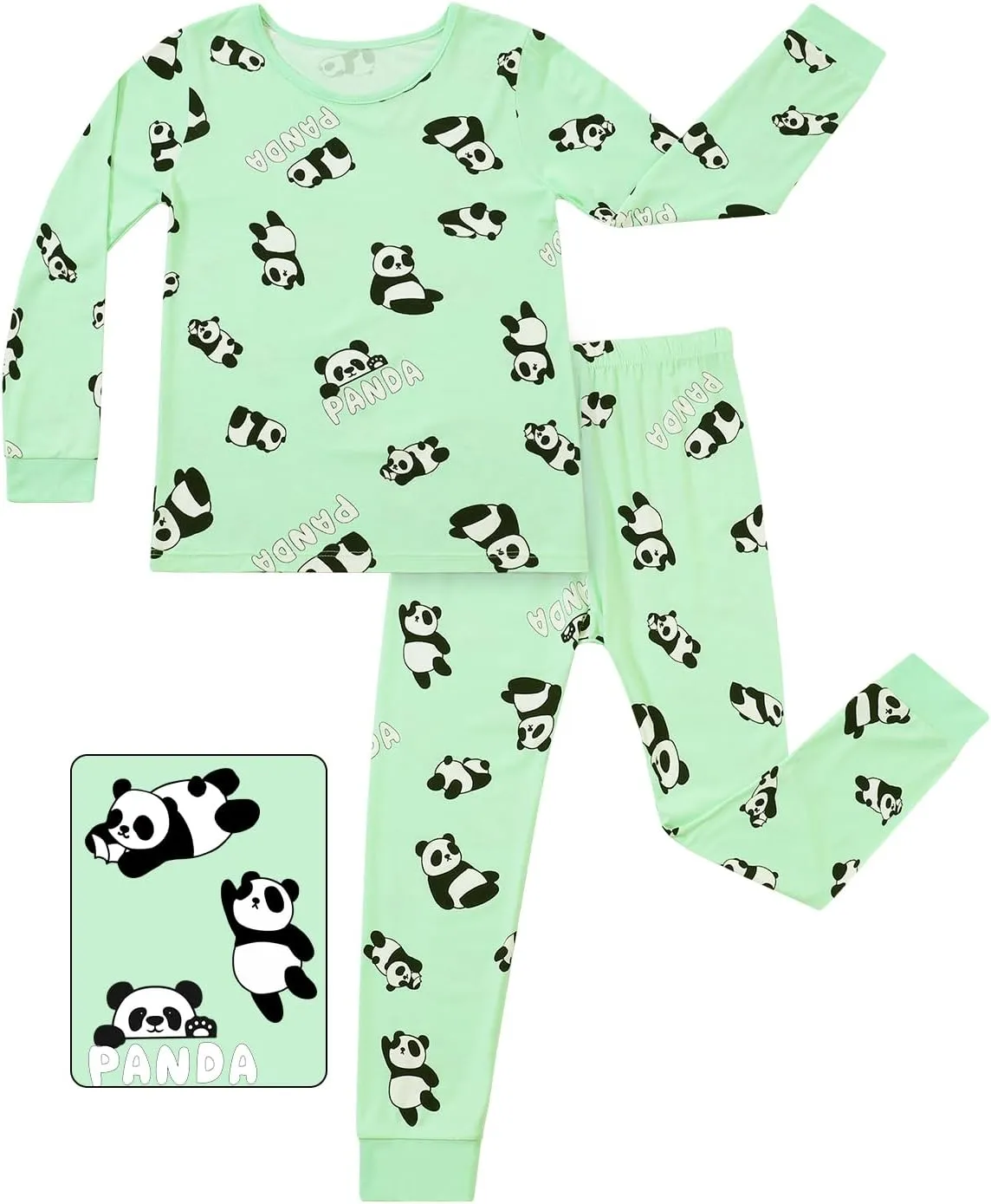 Bamboo Viscose Toddler Pajamas Boys Girls Baby Car Pjs Sets 12M-8Y Kids 2pcs Long-Sleeve Sleepwear Snug fit