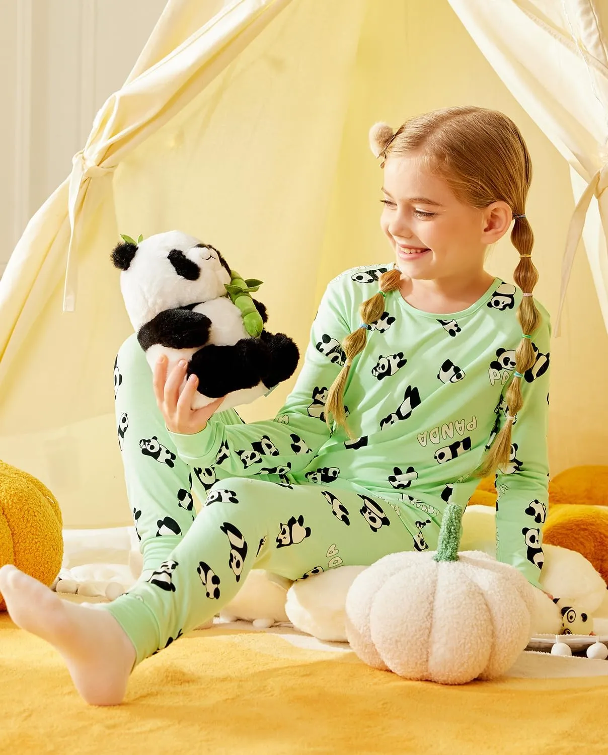 Bamboo Viscose Toddler Pajamas Boys Girls Baby Car Pjs Sets 12M-8Y Kids 2pcs Long-Sleeve Sleepwear Snug fit