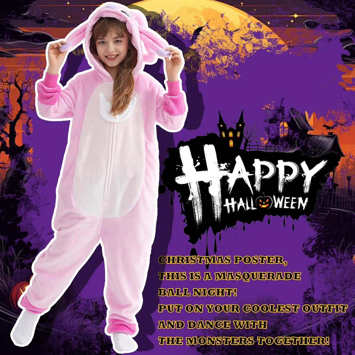 Beauty Shine Onesie Cartoon Animal Costume One Piece Pajamas Cosplay Halloween Christmas Sleepwear Jumpsuit Homewear