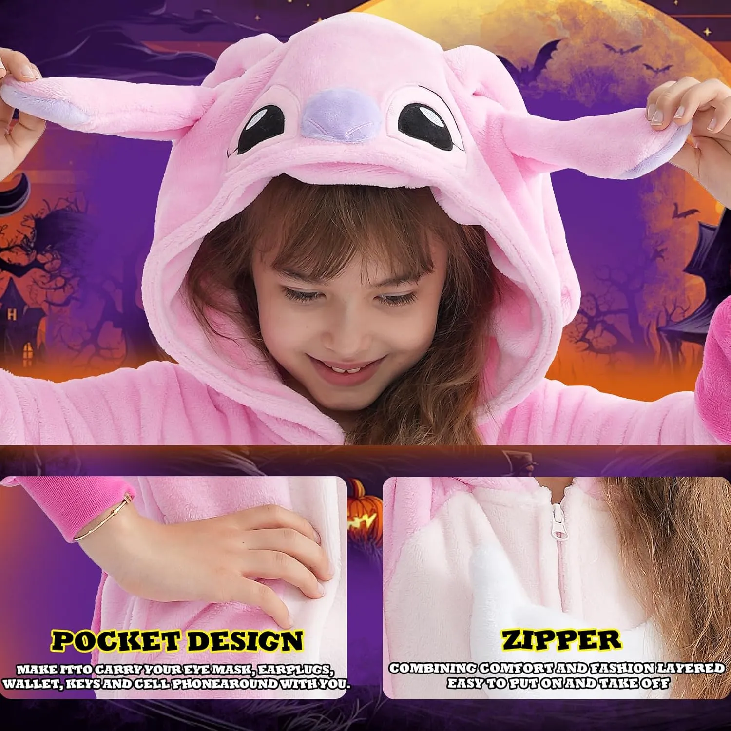 Beauty Shine Onesie Cartoon Animal Costume One Piece Pajamas Cosplay Halloween Christmas Sleepwear Jumpsuit Homewear