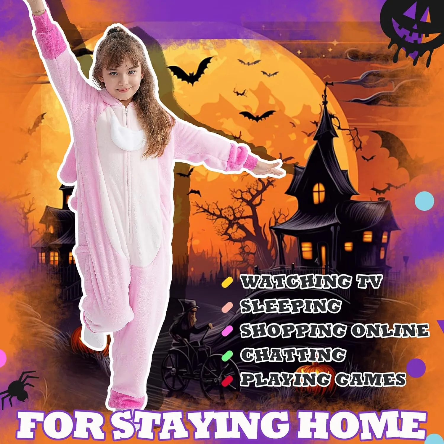 Beauty Shine Onesie Cartoon Animal Costume One Piece Pajamas Cosplay Halloween Christmas Sleepwear Jumpsuit Homewear
