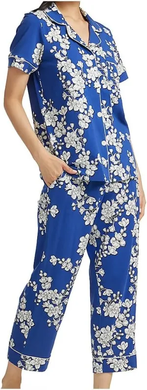 BedHead Pajamas Short Sleeve Cropped PJ Set (Cotton Spandex)