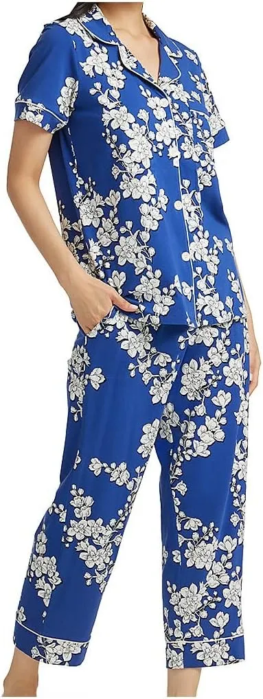 BedHead Pajamas Short Sleeve Cropped PJ Set (Cotton Spandex)