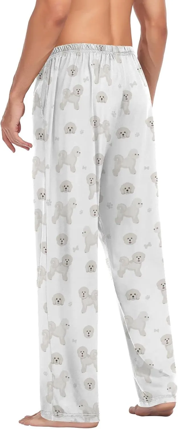 Bichon Frise Dog Pattern Men's Pajama Pants Sleepwear Lounge Pajama Bottoms