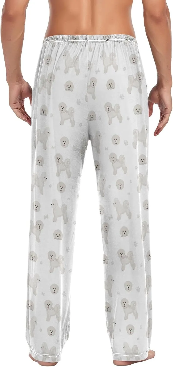 Bichon Frise Dog Pattern Men's Pajama Pants Sleepwear Lounge Pajama Bottoms