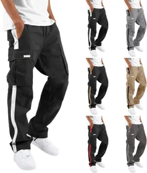 Big and Tall Cargo Pants for Men Sweatpants for Men Baggy Sports Pants Drawstring Sports Trousers Cargo Pants for Men