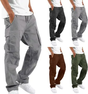Big and Tall Cargo Pants for Men Sweatpants for Men Waist Sweatpants Fleece Cargo Sweatpants for Men Loose Fit Jogger
