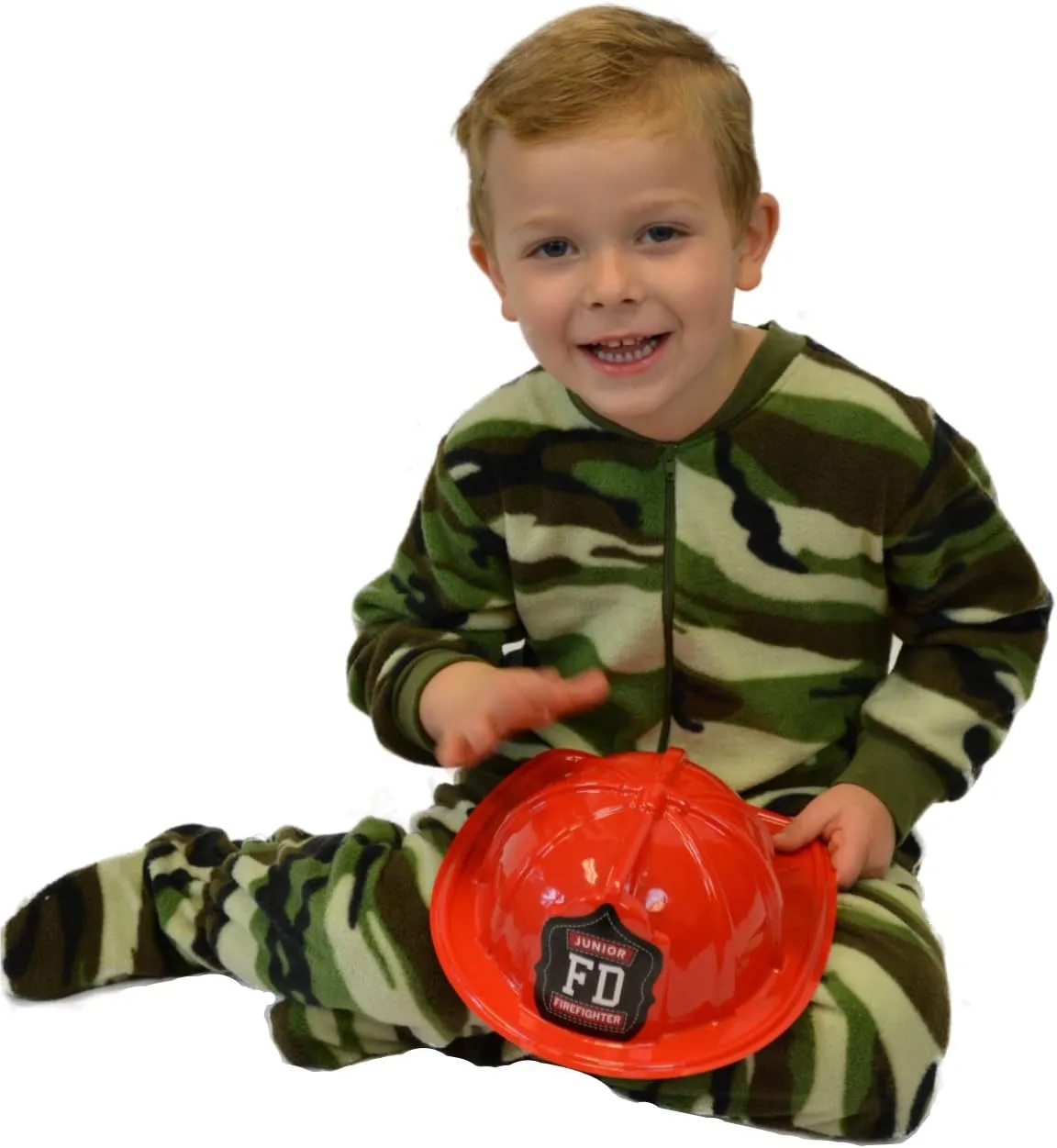 Big Feet Pjs Big Boys Kids Camo Fleece Onesie Footed Pajamas