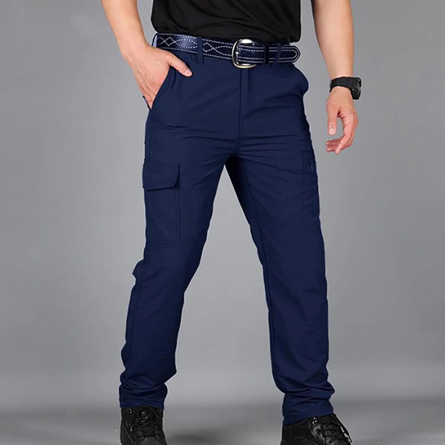 Cargo Pants for Men Lightweight Stretch Hiking Pants Military Cargo Work Pants Ripstop Tactical Waterproof Pants