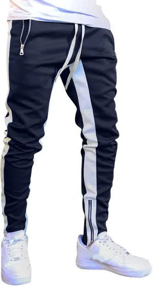 Cargo Pants for Men Relaxed Fit Drawstring Work Joggers with Pockets Mens Casual Pants Stretch Slim Fit Workout Pants