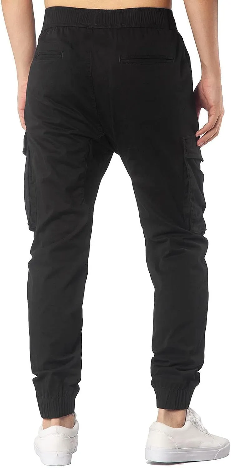 Cargo Pants for Men Relaxed Fit Mens Sweatpants Fleece Large Size Sweatpants Plush Thickening Cotton-Padded Trousers