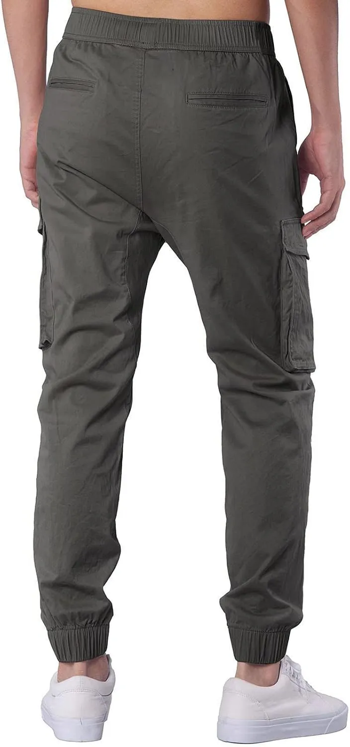 Cargo Pants for Men Relaxed Fit Mens Sweatpants Fleece Large Size Sweatpants Plush Thickening Cotton-Padded Trousers