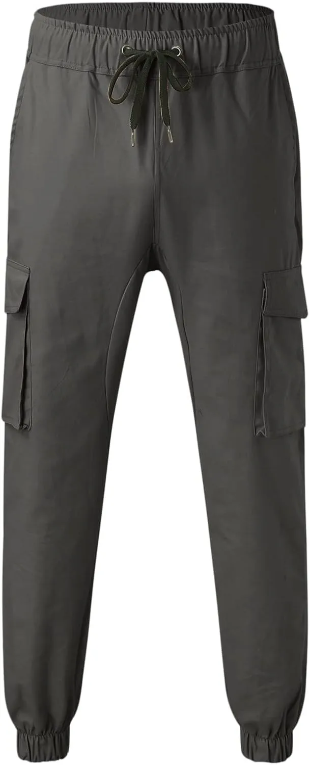 Cargo Pants for Men Relaxed Fit Mens Sweatpants Fleece Large Size Sweatpants Plush Thickening Cotton-Padded Trousers