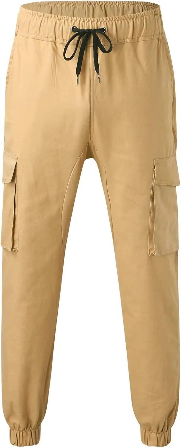 Cargo Pants for Men Relaxed Fit Mens Sweatpants Fleece Large Size Sweatpants Plush Thickening Cotton-Padded Trousers