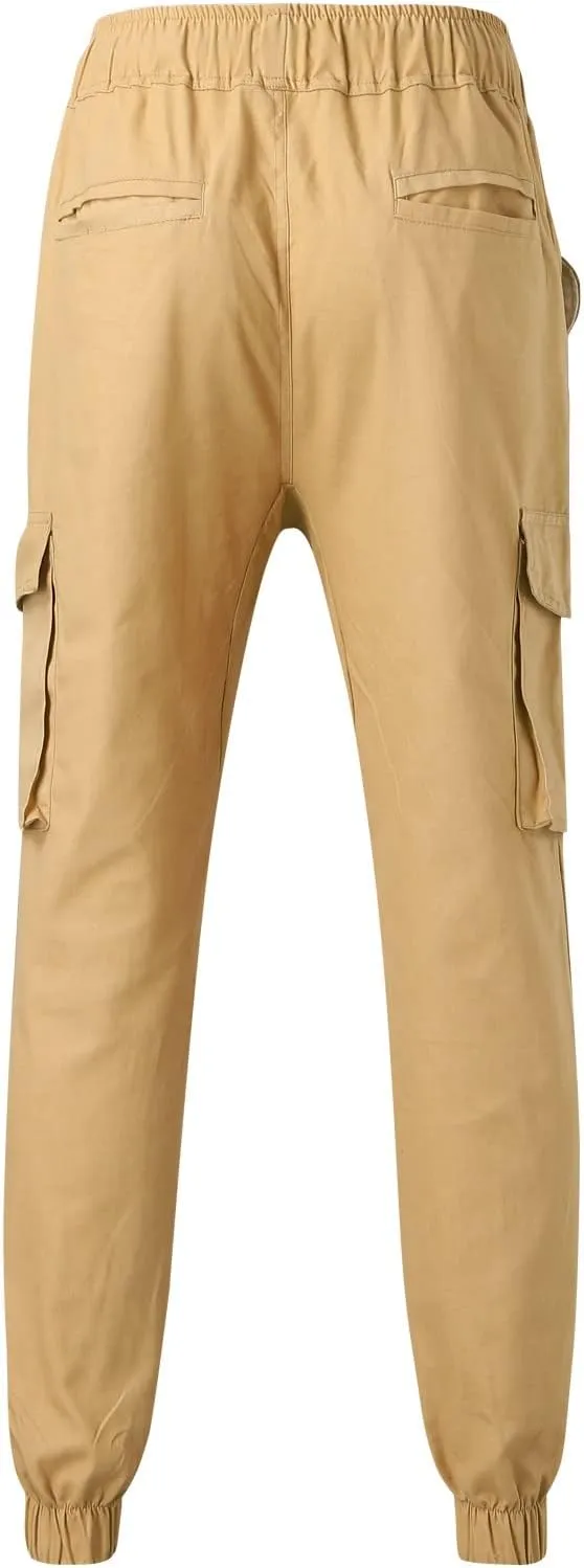 Cargo Pants for Men Relaxed Fit Mens Sweatpants Fleece Large Size Sweatpants Plush Thickening Cotton-Padded Trousers