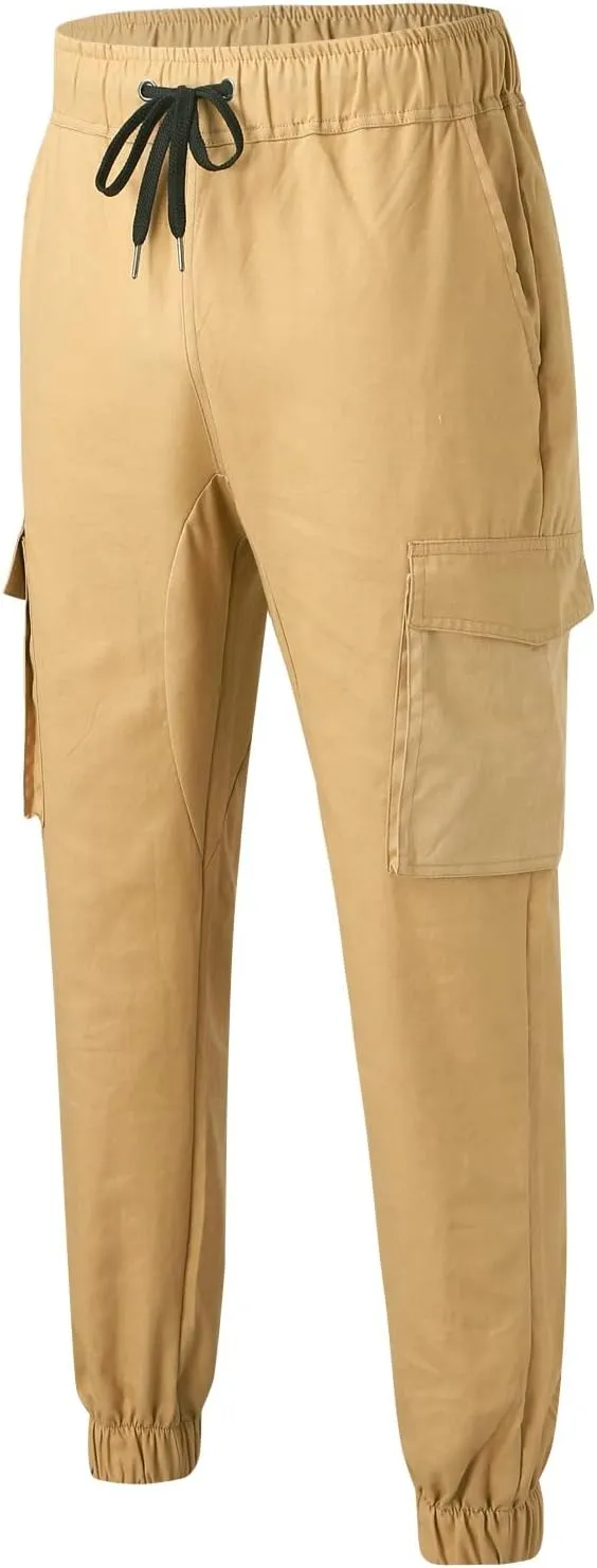 Cargo Pants for Men Relaxed Fit Mens Sweatpants Fleece Large Size Sweatpants Plush Thickening Cotton-Padded Trousers