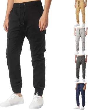 Cargo Pants for Men Relaxed Fit Mens Sweatpants Fleece Large Size Sweatpants Plush Thickening Cotton-Padded Trousers