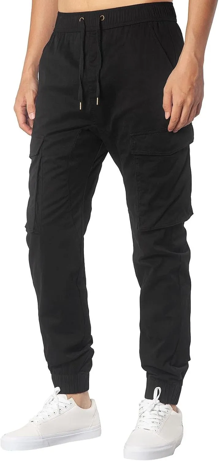 Cargo Pants for Men Relaxed Fit Mens Sweatpants Fleece Large Size Sweatpants Plush Thickening Cotton-Padded Trousers