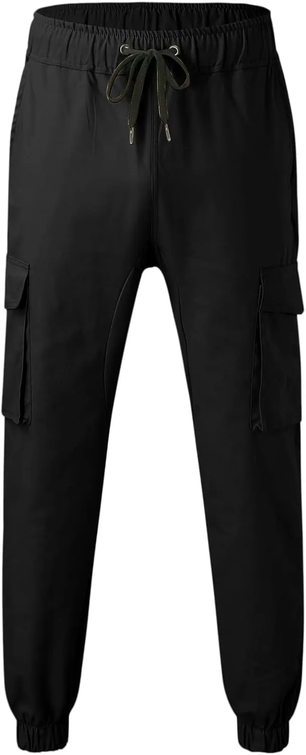 Cargo Pants for Men Relaxed Fit Mens Sweatpants Fleece Large Size Sweatpants Plush Thickening Cotton-Padded Trousers