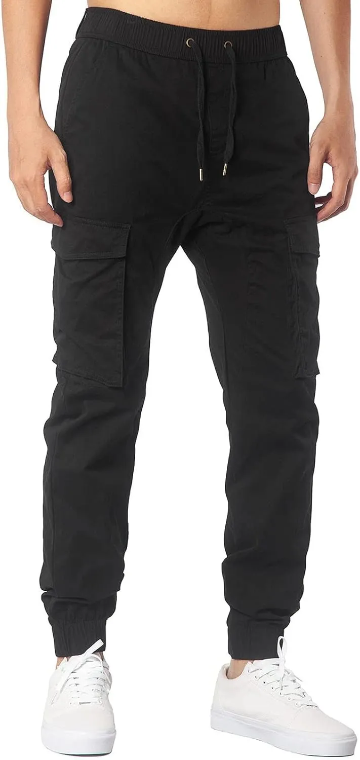 Cargo Pants for Men Relaxed Fit Mens Sweatpants Fleece Large Size Sweatpants Plush Thickening Cotton-Padded Trousers