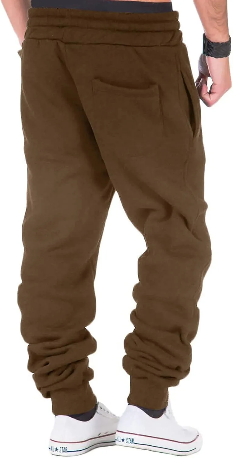 Cargo Sweatpants for Men Mens Lounge Pants Fit Cargo Work Pants Wild Drawstring Sports Jogger with Pockets Long Pants