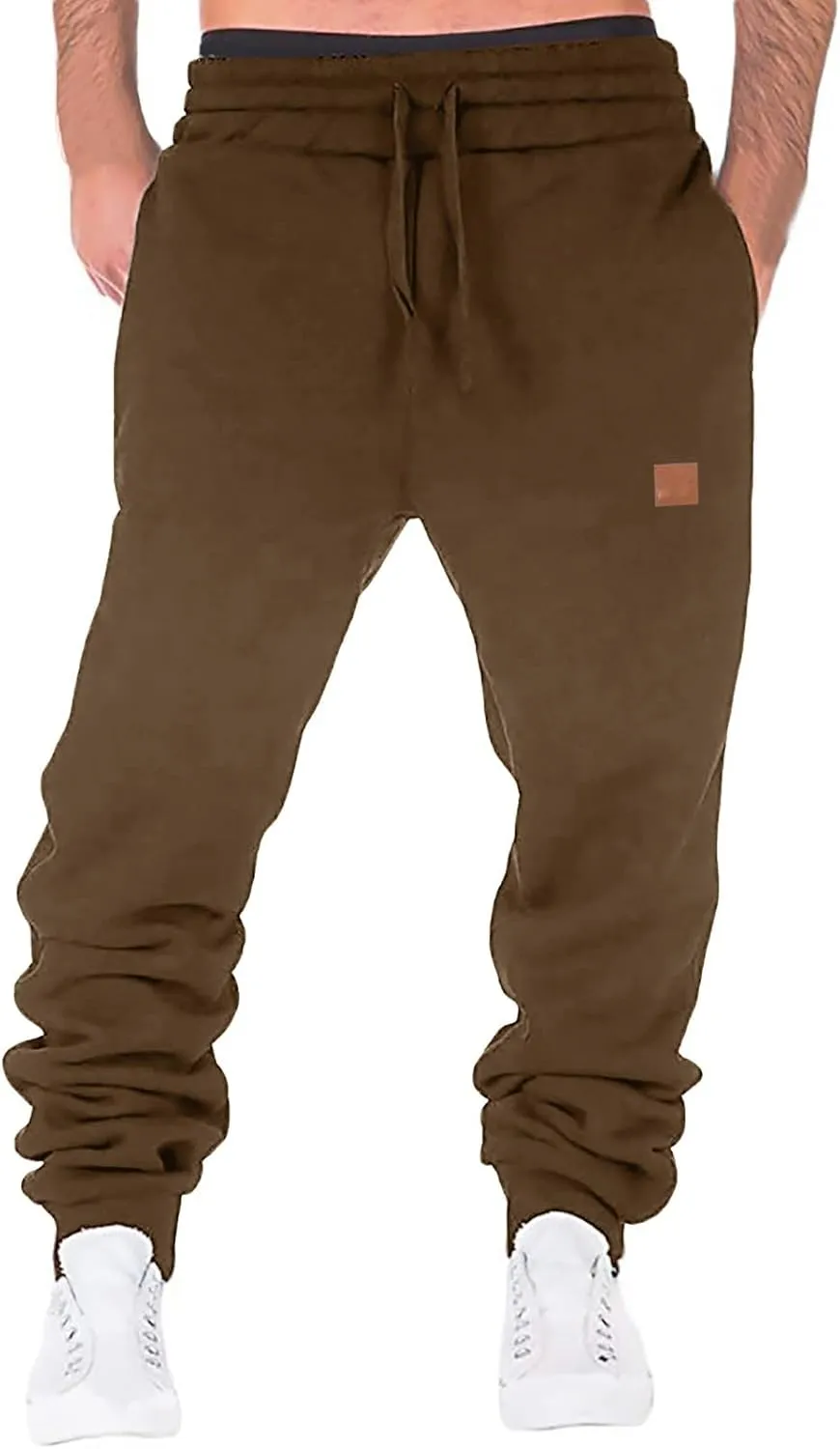 Cargo Sweatpants for Men Mens Lounge Pants Fit Cargo Work Pants Wild Drawstring Sports Jogger with Pockets Long Pants