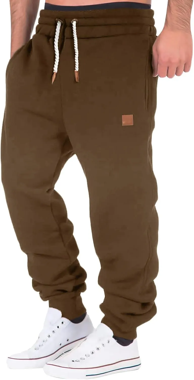Cargo Sweatpants for Men Mens Lounge Pants Fit Cargo Work Pants Wild Drawstring Sports Jogger with Pockets Long Pants