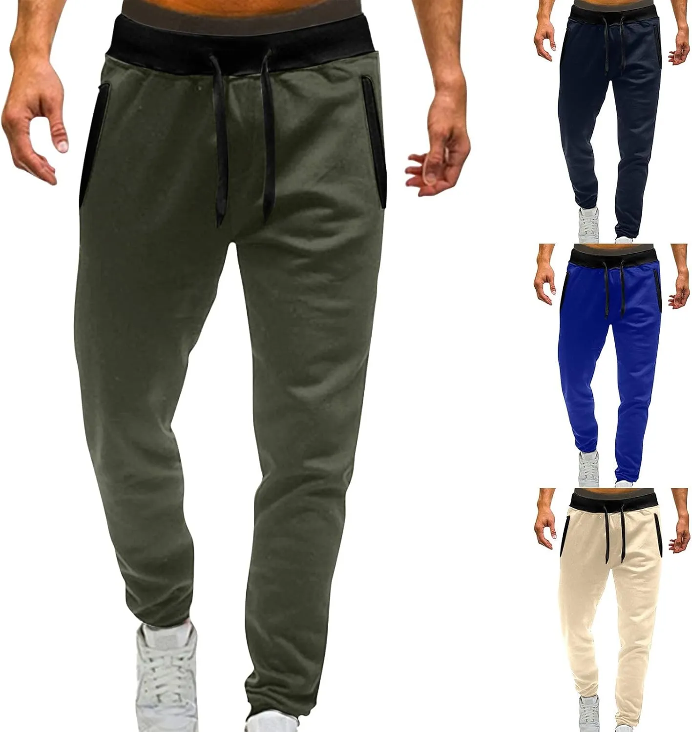 Cargo Sweatpants for Men Mens Lounge Pants Pants Mens Athletic Workout Running Jogger Pants with Pockets Cargo Pants
