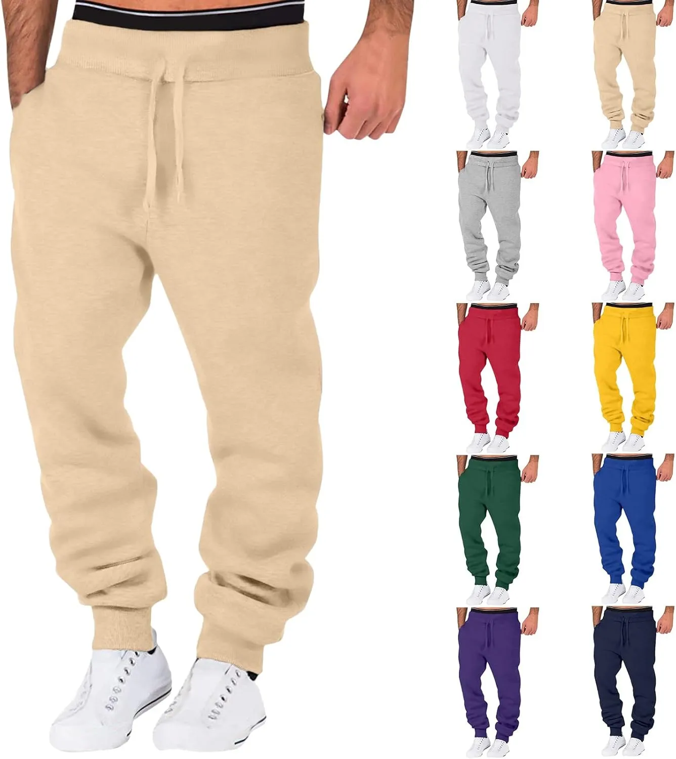 Cargo Sweatpants for Men Mens Lounge Pants Sweatpants for Men with Pockets Men's Casual Pants Hip Hop Letter Printed