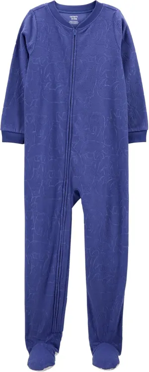 Carter's Big Boys Footed Microfleece PJ's Sleeper Pajamas