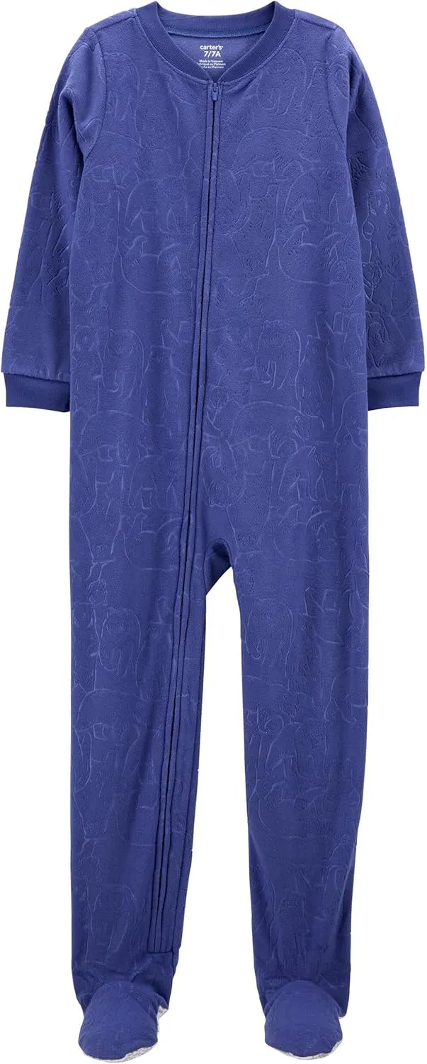 Carter's Big Boys Footed Microfleece PJ's Sleeper Pajamas