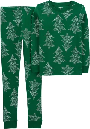 Carter's Boys Christmas 2-Piece Snug Fit Cotton Pjs