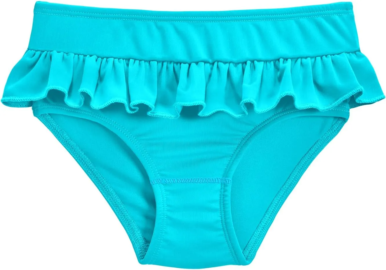 City Threads Made in USA Girls' Swimwear Ruffle Swim Briefs Bikini Bottoms Beachwear Swimming Suit