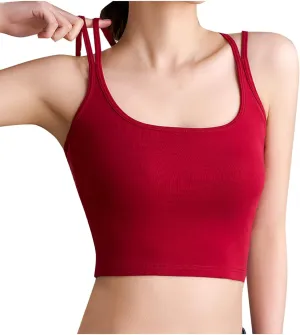 Compression Tank Tops for Women U Neck Double Strap U Neck Tanks 2025 Trending Soft Sleeveless Undershirts Outfit