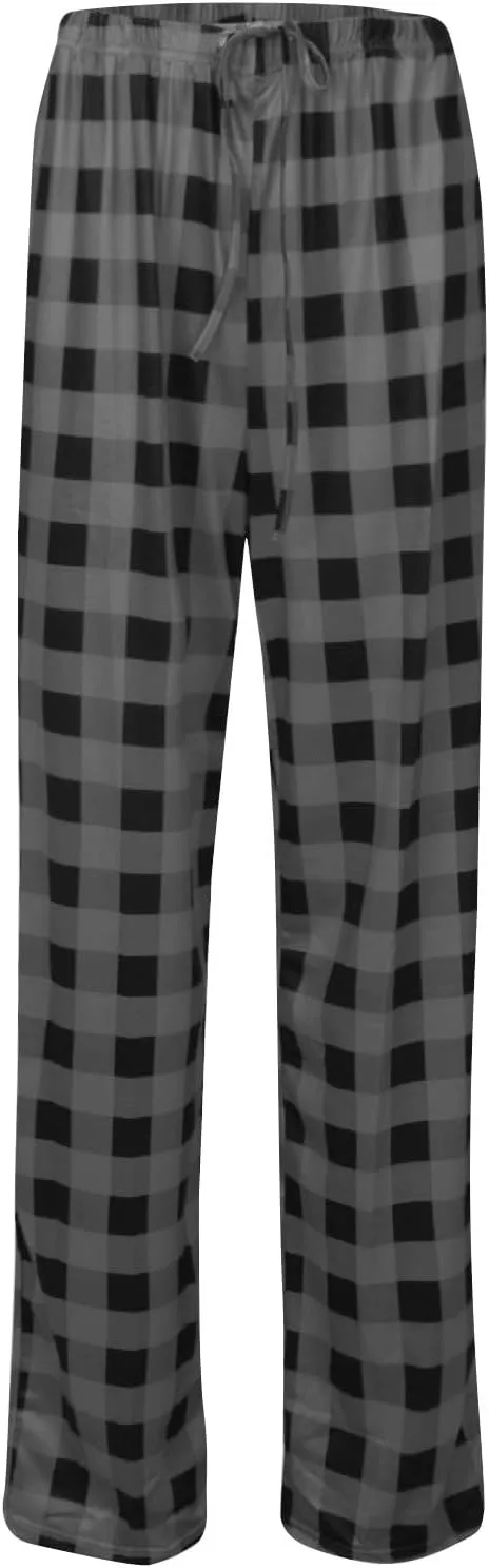 Cute Plaid Pajama Pants for Women - Casual Drawstring Bottoms - Christmas Pajamas