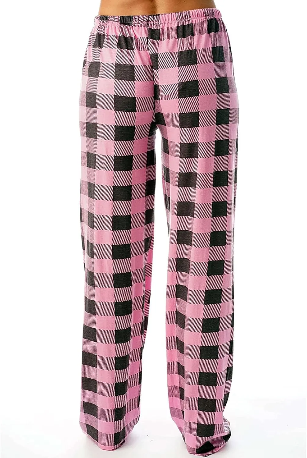 Cute Plaid Pajama Pants for Women - Casual Drawstring Bottoms - Christmas Pajamas